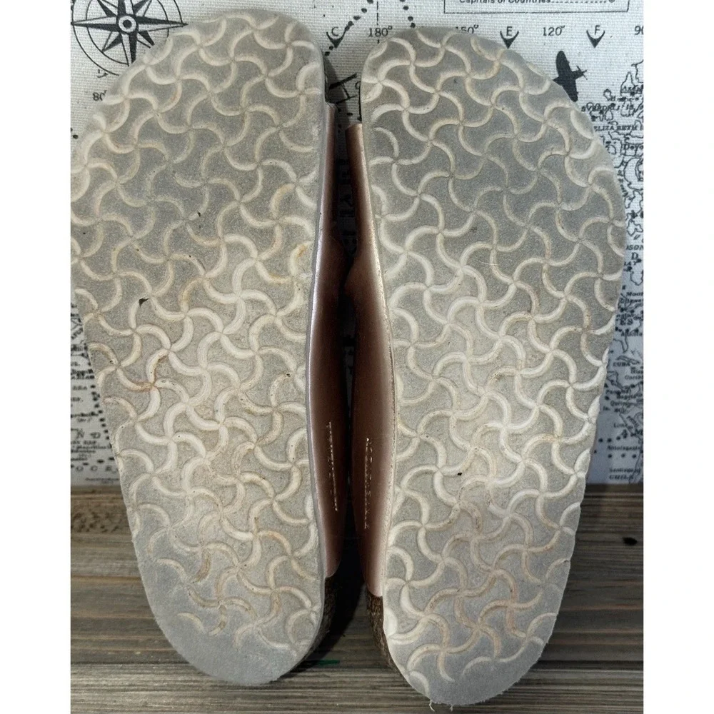 Birkenstock Arizona Sandals Metallic Rose Gold Kids 2 / 33 Excellent